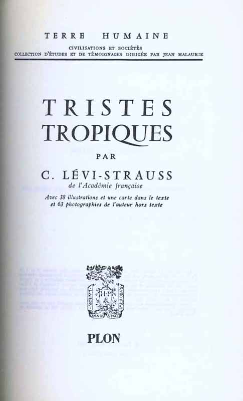 046 Tristes Tropiques 1970