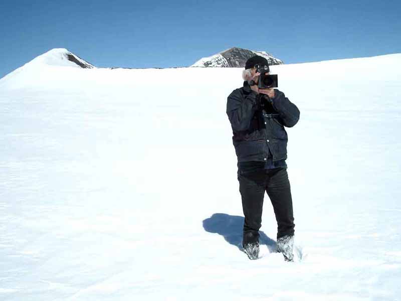 092 Pio Corradi auf dem Vulkan Mt Wrangell 2002