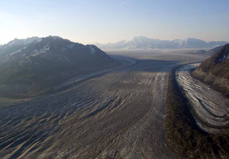 012 Tana Gletscher, Abfluss des Bagley Icefield